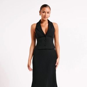 Mura Suiting Vest & Skirt Set